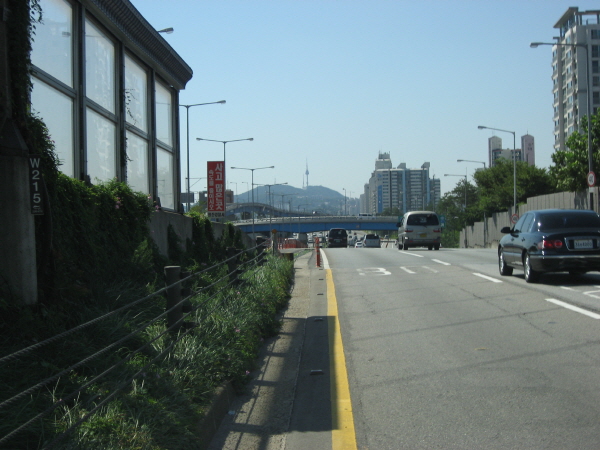 강변북로(난지방향) 청담대교 지난 225M 사진