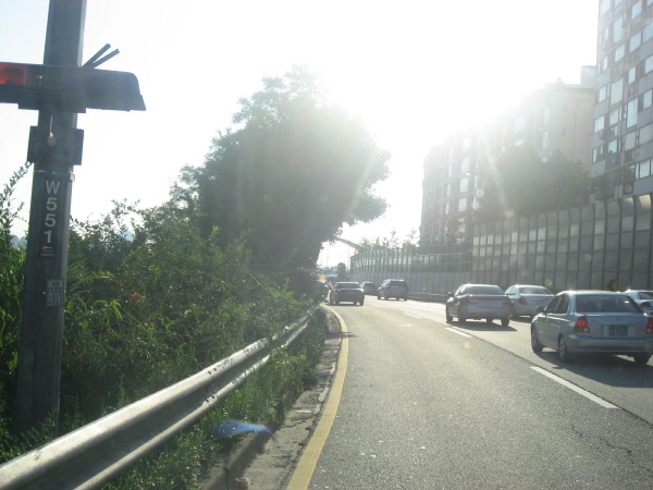 강변북로(난지방향) 마포대교 지난 870M 사진