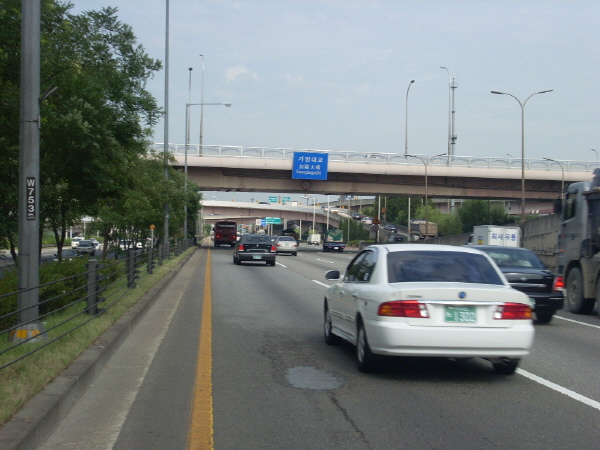 강변북로(난지방향) 성산대교 지난 3,235M 사진