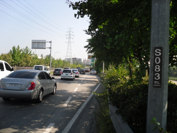 동부간선도로(성수방향) 상계지하종점 지난 130M 사진