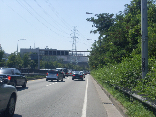 동부간선도로(성수방향) 상계지하종점 지난 375M 사진