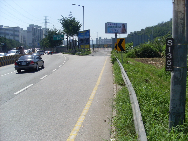 동부간선도로(성수방향) 마들지하종점 지난 340M 사진