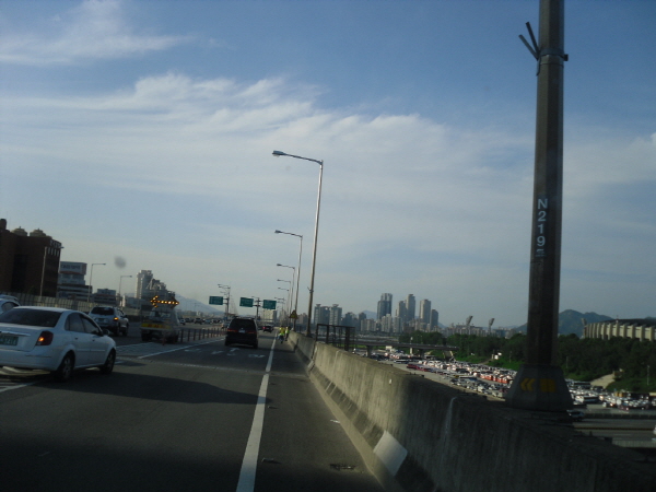 동부간선도로(장지방향) 수서진입램프 지난 2,130M 사진