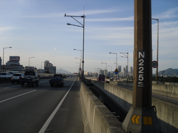 동부간선도로(장지방향) 봉은램프 사진
