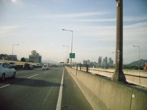동부간선도로(장지방향) 봉은램프 지난 165M 사진
