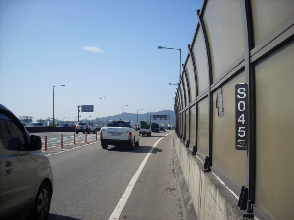 동부간선도로(장지방향) 올림픽장지합류점 지난 70M 사진