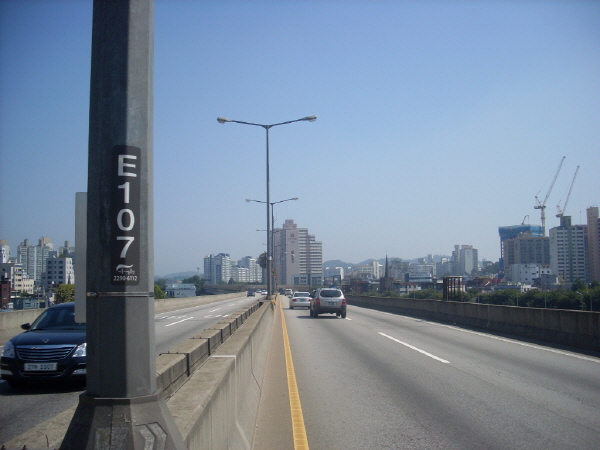 북부간선도로(신내방향) 월릉램프 지난 320M 사진