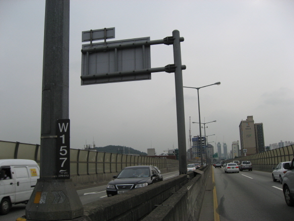 북부간선도로(하월곡방향) 월릉램프 지난 770M 사진