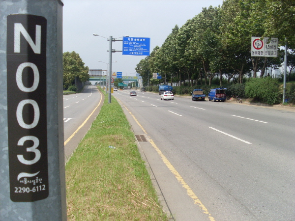 서부간선도로(성산방향) 시흥시계 지난 60M 사진