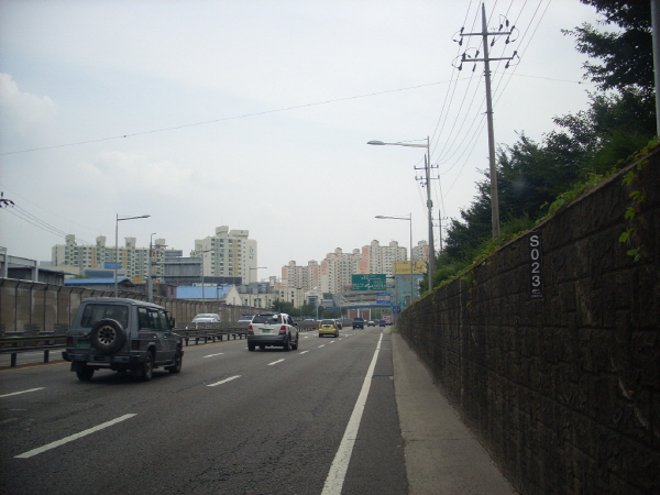 서부간선도로(시흥방향) 양평교 지난 260M 사진