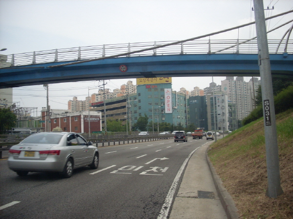 서부간선도로(시흥방향) 양평교 지난 470M 사진