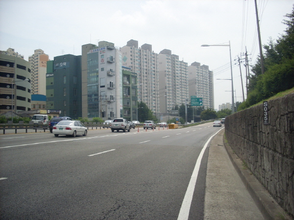 서부간선도로(시흥방향) 양평교 지난 580M 사진