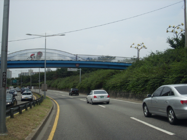 서부간선도로(시흥방향) 목동지하차도 지난 720M 사진