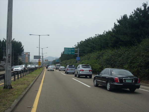 서부간선도로(시흥방향) 오금지하차도 지난 450M 사진